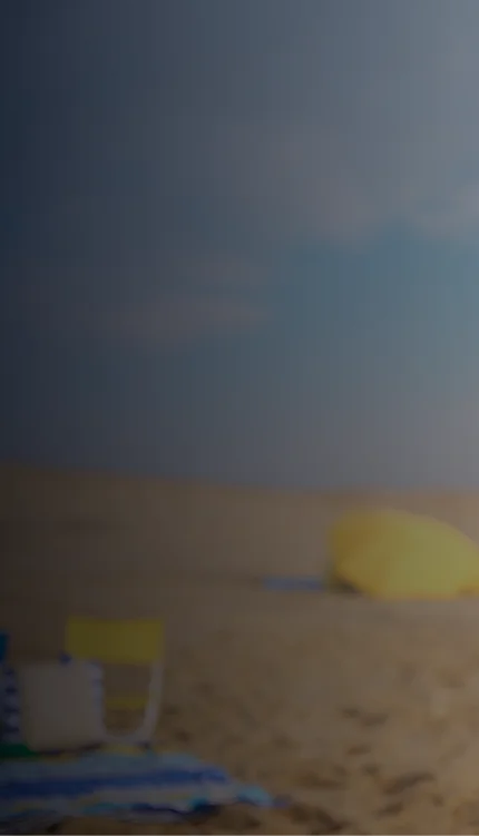 Imagem de uma praia